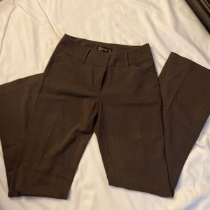New York and company 7 th Avenue suiting collection brown dress slacks 2 tall